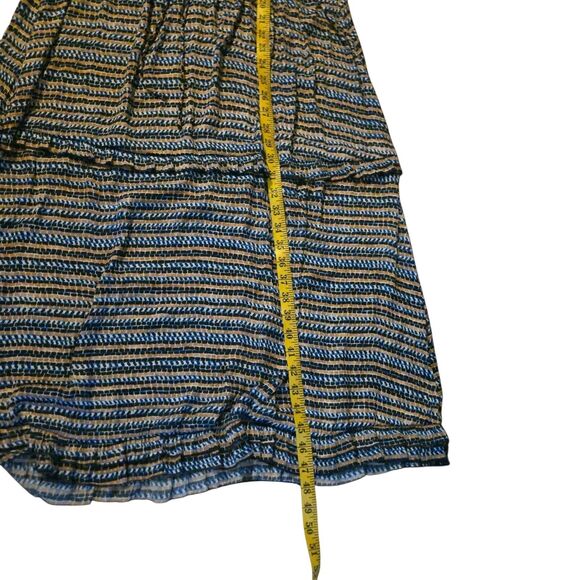 Scotch & Soda L Maxi Dress Journee Au Soleil Abstract Artsy Tiered Flowy Corp - Picture 11 of 11